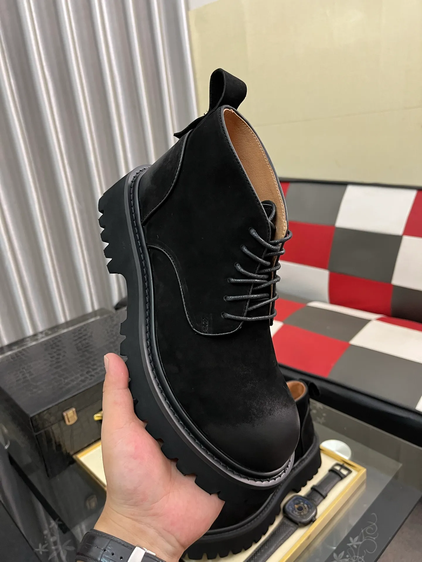 Men's shoes 💰560⌚️⌚️【PRADA】Prada - High-end quality original order·Formal leather shoes - Upper: imported 🔝 tumbled calf leather, hand-stitched mark thread, brand metal fastener cross-arm decoration - Lining: water-dyed cowhide - Outsole: ultra-light TR·rubber; molded outsole -Super high quality control·Fine workmanship: highlighted (high-end·luxury·grade) -Size :38-44